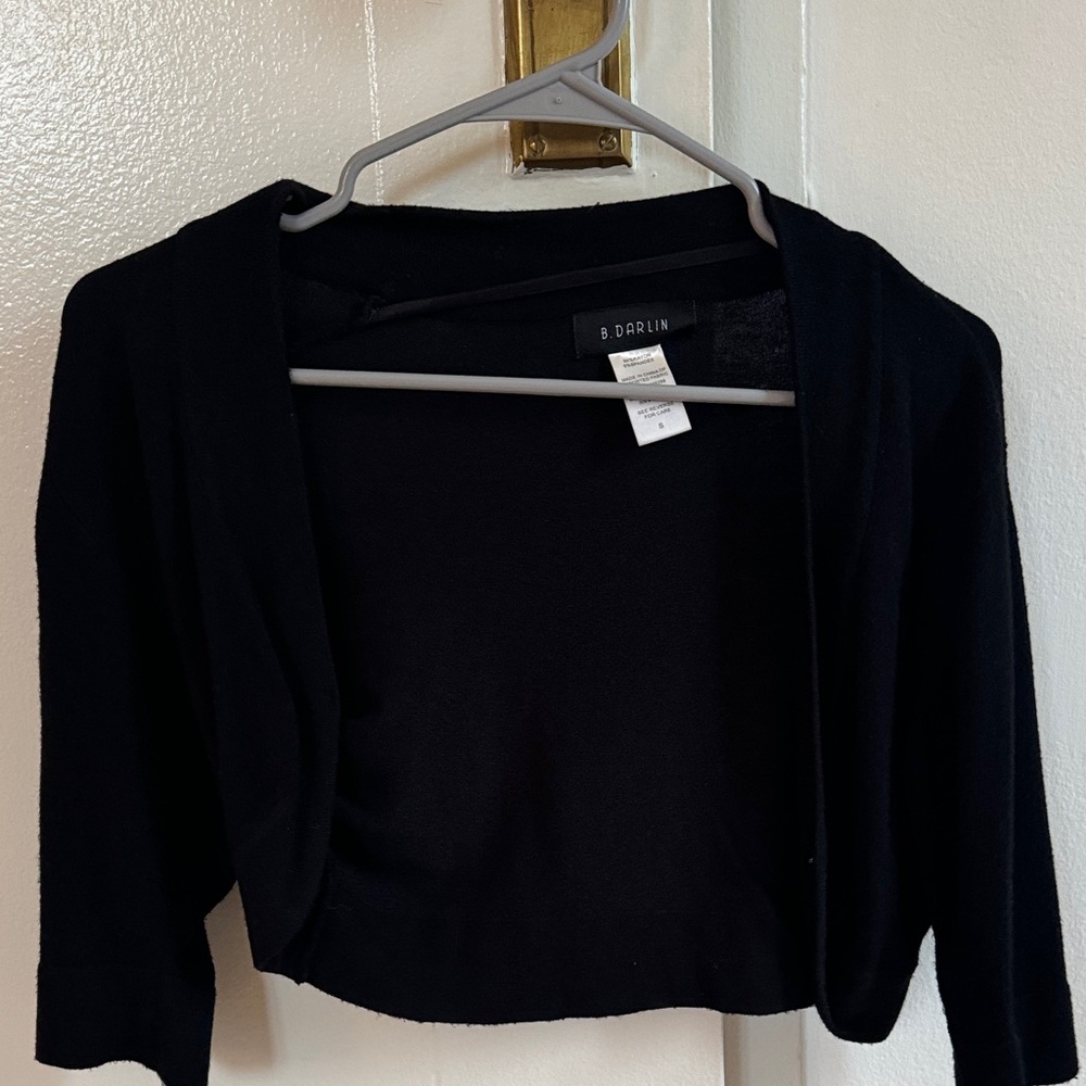B Darlin Women's Elegant Black Shrug